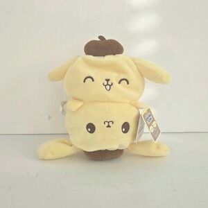 TeeTurtle Sanrio Pompompurin Reversible Plushie Yellow Hello Kitty NWT Friends